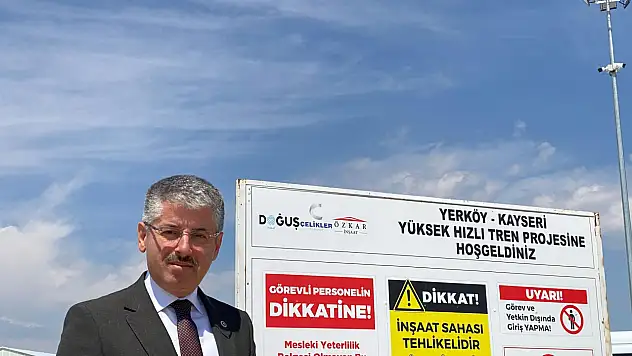 Çopuroğlu, Kayseri-Yerköy hızlı tren hattı'nı inceledi