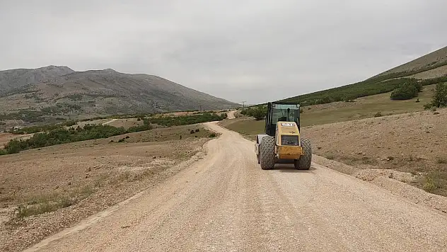 Dağlıca'da yol genişletme ve altyapı  çalışmaları başladı