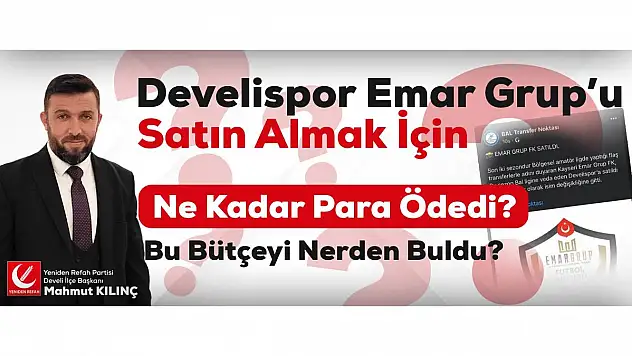 DEVELİ DE AMATÖR SORUN