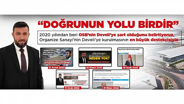 DEVELİ İLÇESİ 5. OSB'YE TALİP