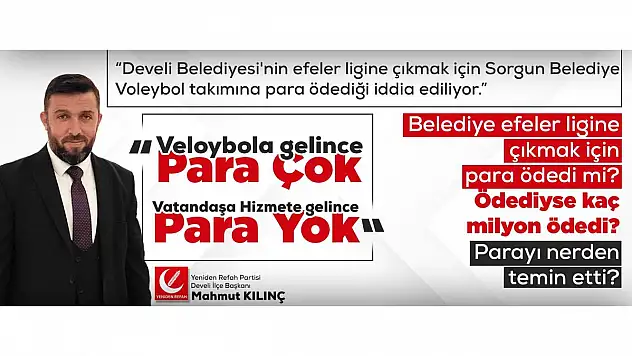 DEVELİ SORGU'N PARA MI ÖDEDİ