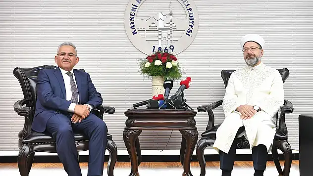 DİYANET İŞLERİ BAŞKANI ERBAŞ'TAN BAŞKAN BÜYÜKKILIÇ'A ZİYARET