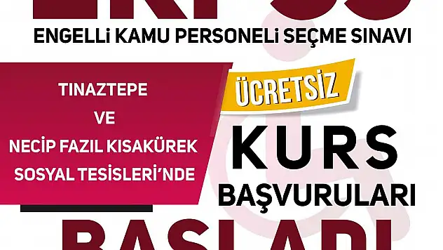 EKPSS KURS KAYITLARI BAŞLIYOR