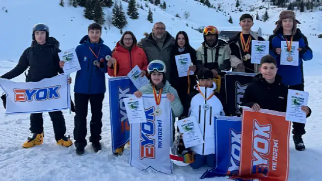 Erciyes'in pistlerinde yetişen 9 sporcudan 13 madalya
