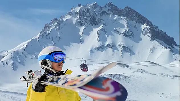 Erciyes'te kış spor festivali heyecanı
