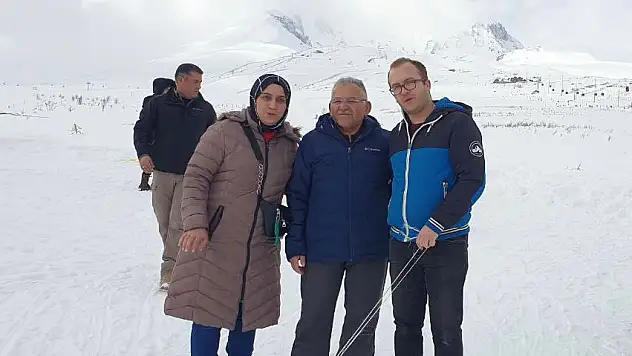 ERCİYES'TE KAYAK ZAMANI