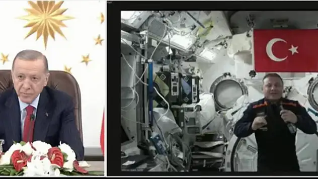 Erdoğan, ilk Türk astronotla görüştü...
