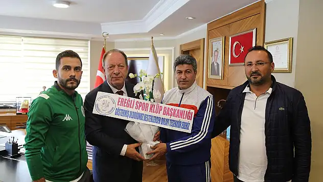 Ereğlispor'dan Başkan Oprukçu'ya ziyaret