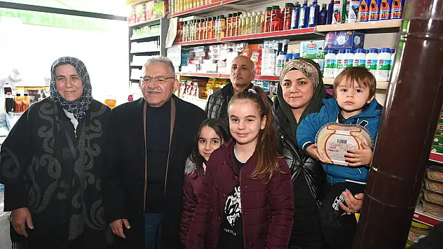 ESNAF VE VATANDAŞLA BULUŞTU