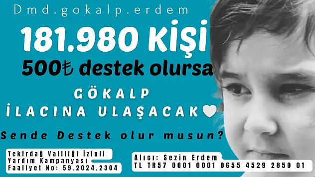 Gökalp Erdem İçin Umut Seferberliği