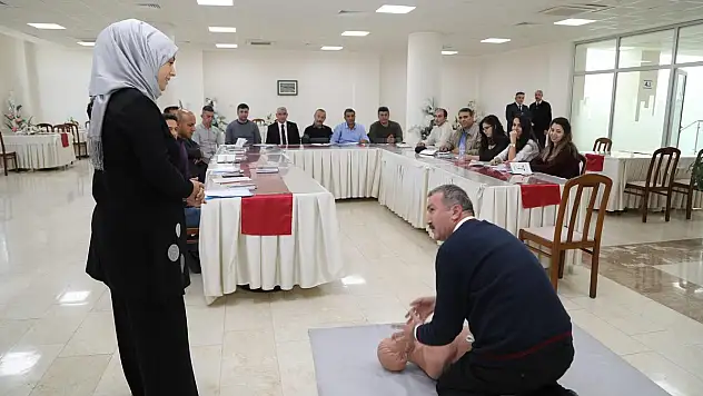 Güder: '70 Personelimiz 'İlkyardımcı Belgesi' Alacak