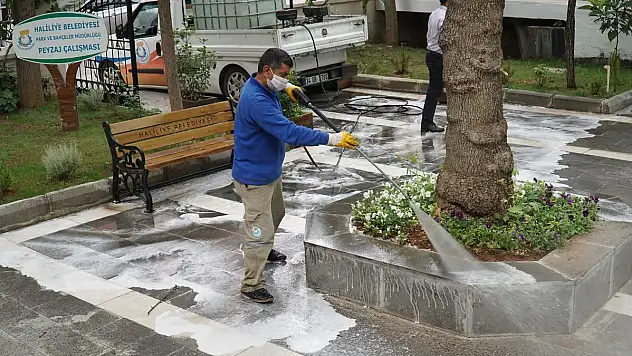 Haliliye de Dezenfekte çalışmaları