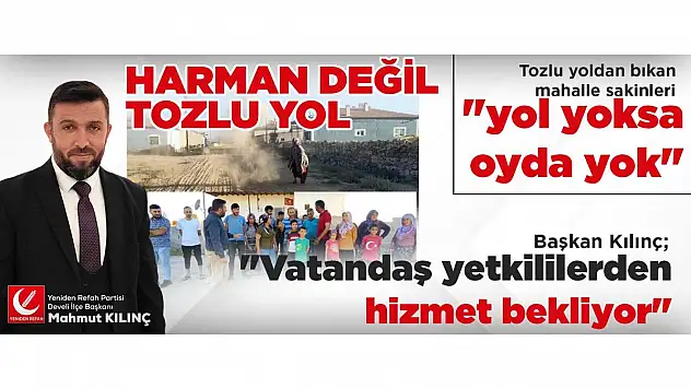 HARMAN DEĞİL TOZLU YOL