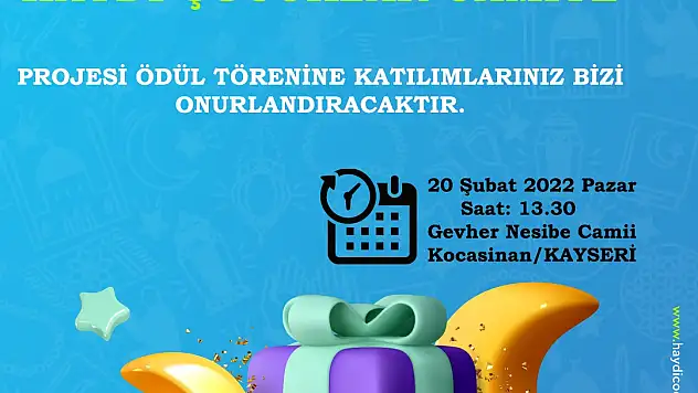 Haydi Çocuklar Camiye projesi sona erdi