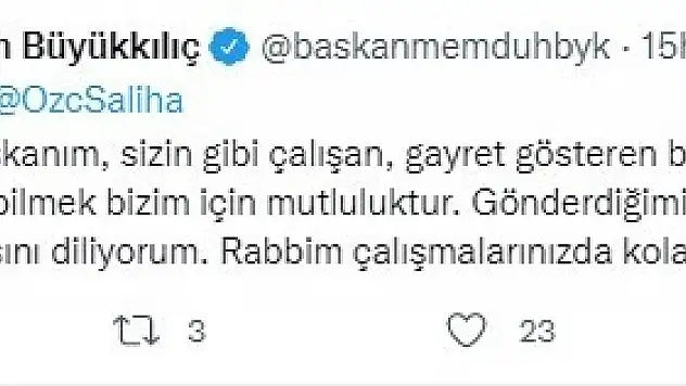 Hibe edilen Silindir Kiraz'da