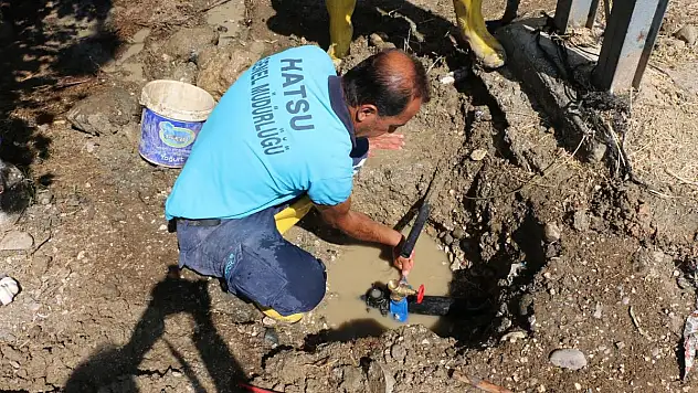 HIZLI MÜDAHALE İLE SU KAYBI ÖNLENDİ