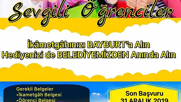 'İKAMETGÂHINIZI BAYBURT'A ALIN' KAMPANYASI