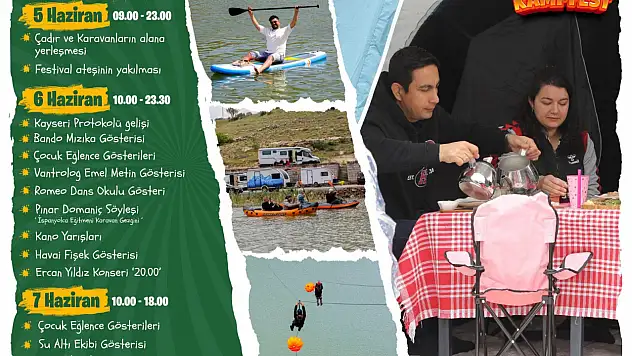 İki İlçede Aynı Tarihlerde Kamp Karavan Festivali Düzenlenecek