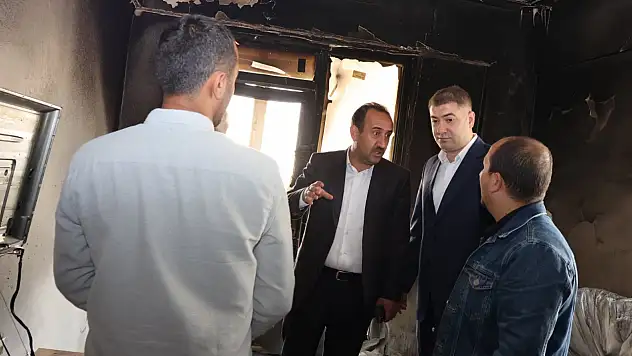İncesu'da Yanan Evde İnceleme: Aileye Destek Sözü