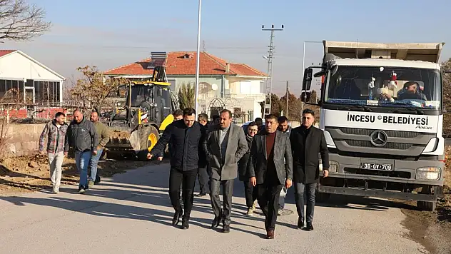 İncesu Süksün'e asfalt
