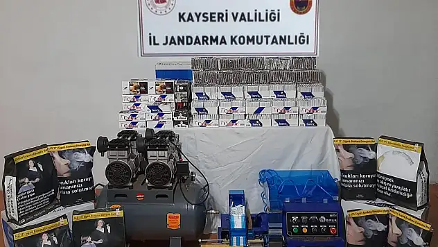 İncesu'da kaçak tütün operasyonu: 3 gözaltı