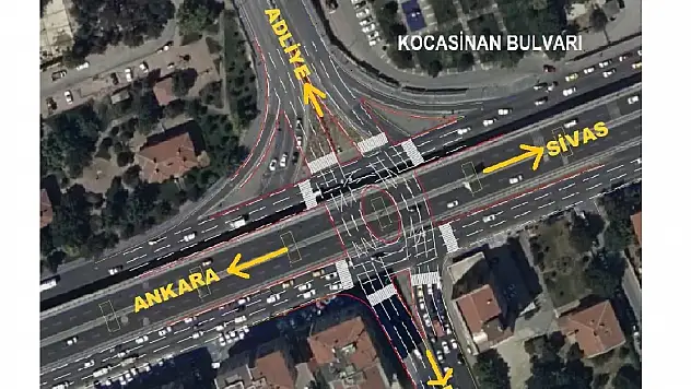 İSTASYON CADDESİ KAVŞAĞINA YENİ DÜZENLEME