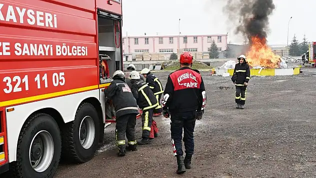 İtfaiyesi ortak tatbikat