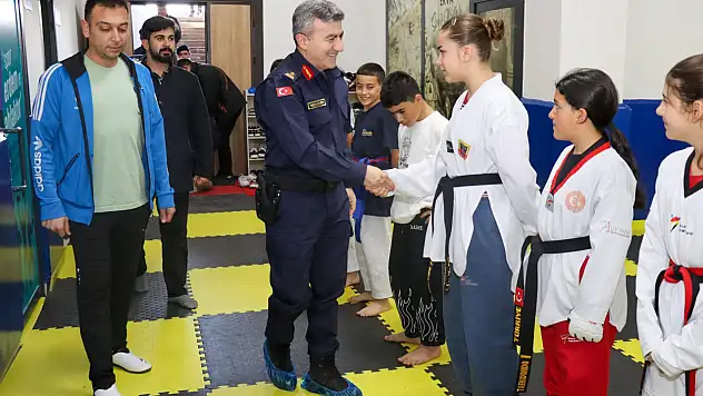 Jandarma ERVA talas spor okulu ziyareti