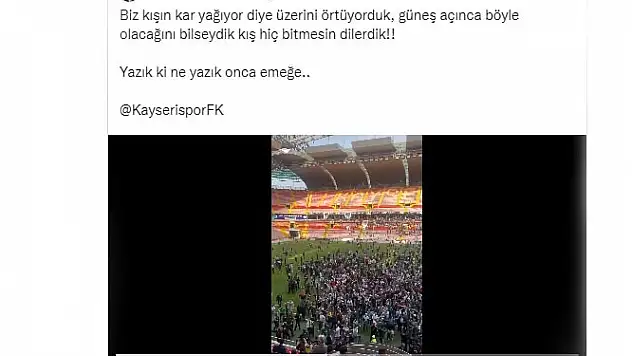 Kadir Has da çimler zarar gördü