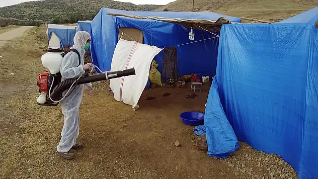 Kahramanmaraş da ilaçlama çalışmaları