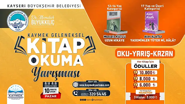KAYMEK'ten Kitapla Büyüten Yarışma: 'Oku, Yarış, Kazan'