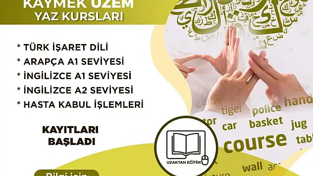 KAYMEK UZEM'İN KURS KAYITLARI BAŞLADI