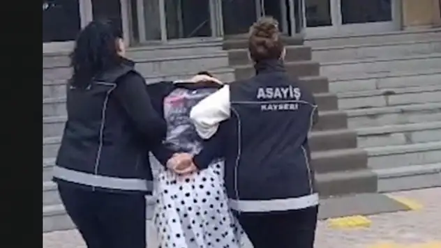 Kayseri'de 12 yıl 10 ay hapisle aranan kadın hükümlü yakalandı
