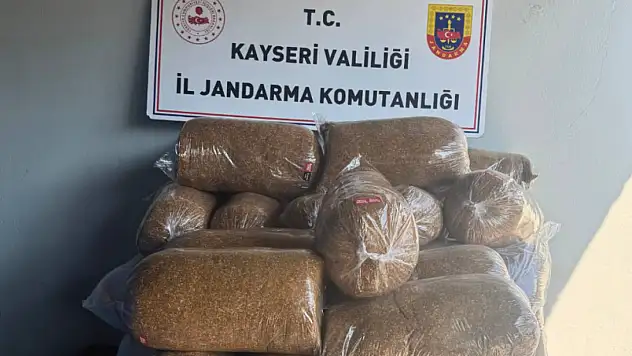 Kayseri'de 350 Kilo Kaçak Tütün Ele Geçirildi