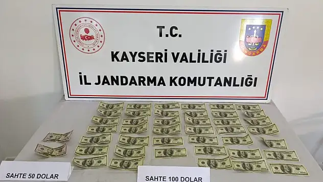 Kayseri'de 4.200 dolar sahte banknot operasyonu