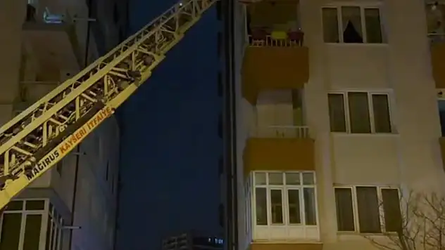 Kayseri'de açık unutulan doğal gaz paniğe neden oldu