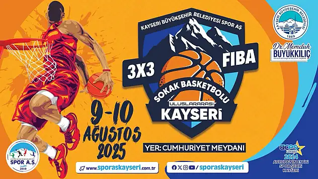 Kayseri'de FIBA onaylı 3x3 turnuva