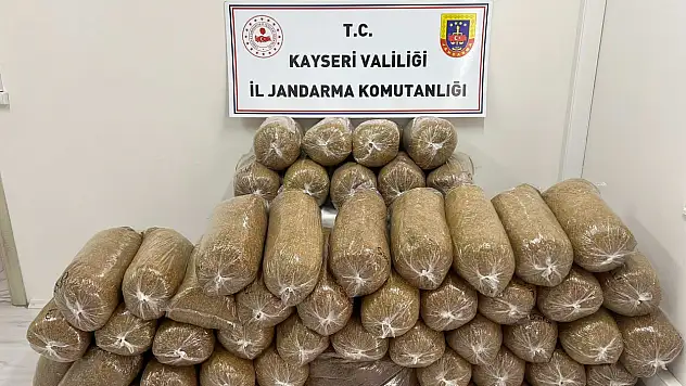 Kayseri'de Kaçak Tütün Operasyonu: 285 Kilo Ele Geçirildi