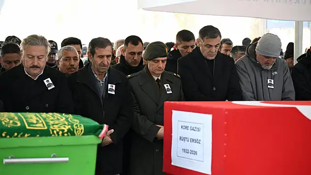 Kayseri'de Kore Gazisi son yolculuğuna uğurlandı