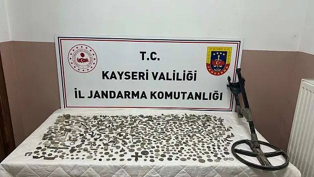 Kayseri'de tarihi eser operasyonu: 1 gözaltı