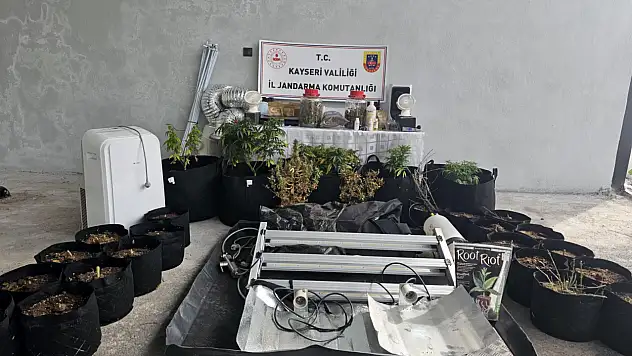 Kayseri'de uyuşturucu operasyonu: 1 gözaltı