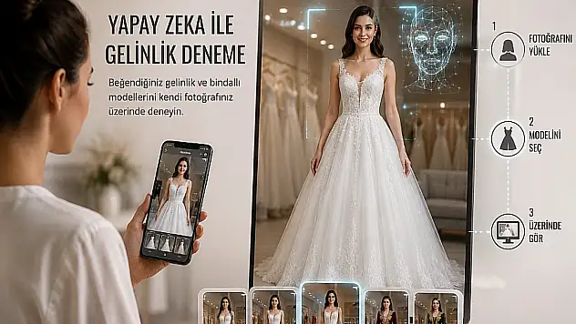 Kayseri'de Yapay Zeka Destekli Online Gelinlik Deneme Dönemi