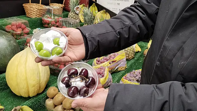 Kayseri'de yaz meyveleri kışın cep yakıyor: 4 erik 400, 6 kiraz 500 TL