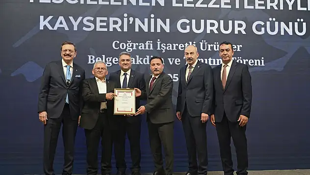 Kayseri'nin Coğrafi işaretli lezzetlerine TOBB'da takdim