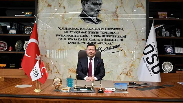 Kayseri OSB Başkan Yalçın'dan Mart Ayı Dış Ticaret Rakamları Açıklaması.