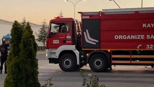 Kayseri OSB İtfaiyesi Kahramanmaraş'taki yangına gidiyor