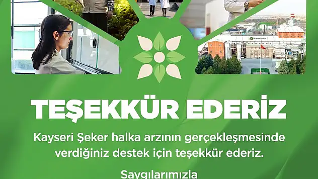 KAYSERİ ŞEKER BORSA DA
