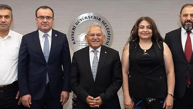 KAYSERİ SMMMO'DAN BAŞKAN BÜYÜKKILIÇ'A ZİYARET