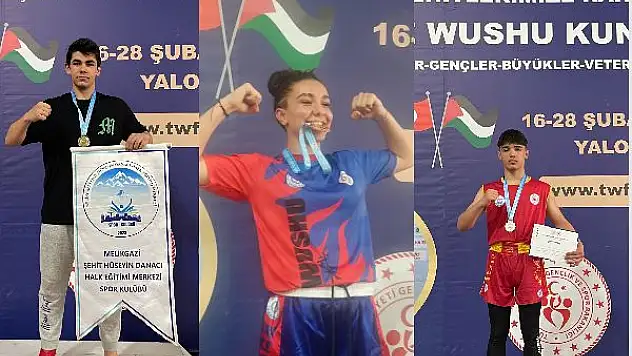 Kayserili Wushucular Türkiye Şampiyonasından birincilikle döndü