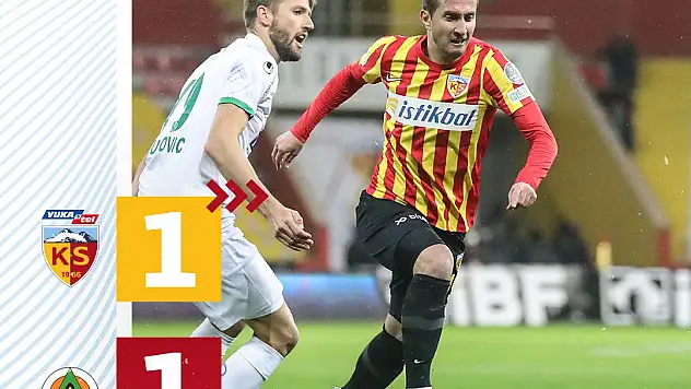 Kayserispor Alanyaspor' a boyun eğdi